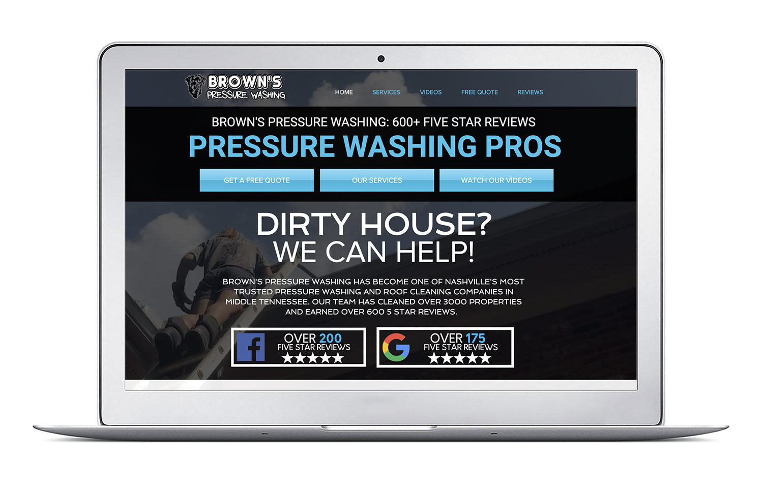 What Does Browns Pressure Washing Do?