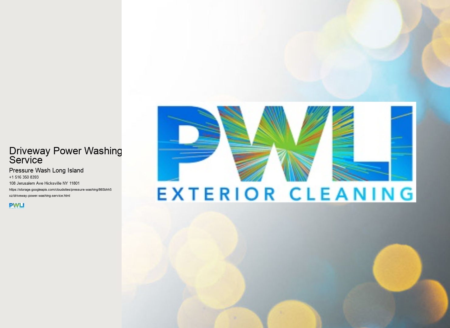 Driveway Power Washing Service