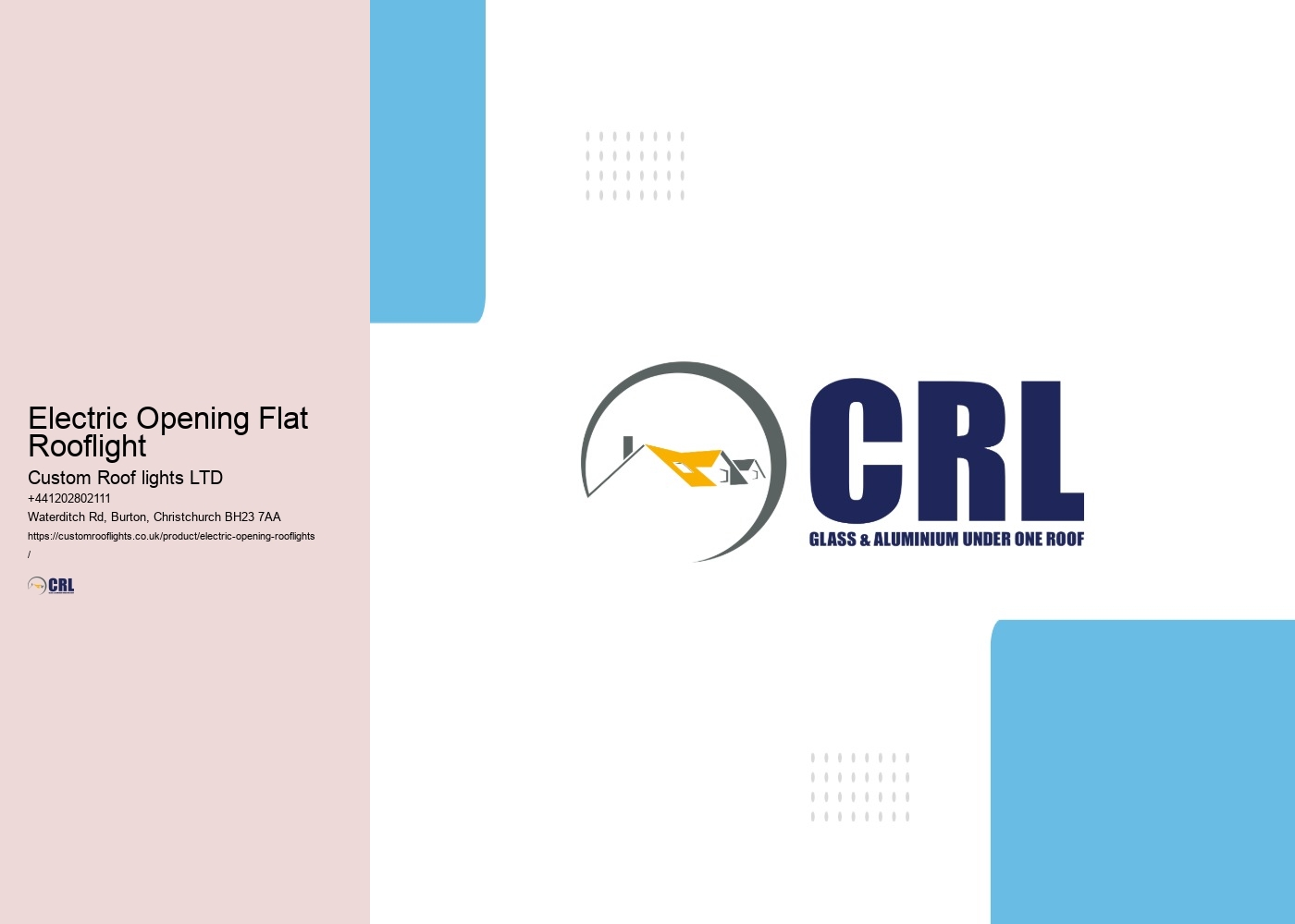 Electric Opening Flat Rooflight