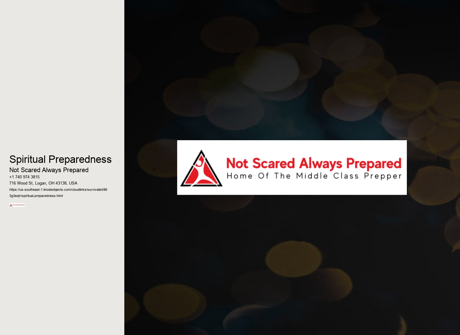 Spiritual Preparedness