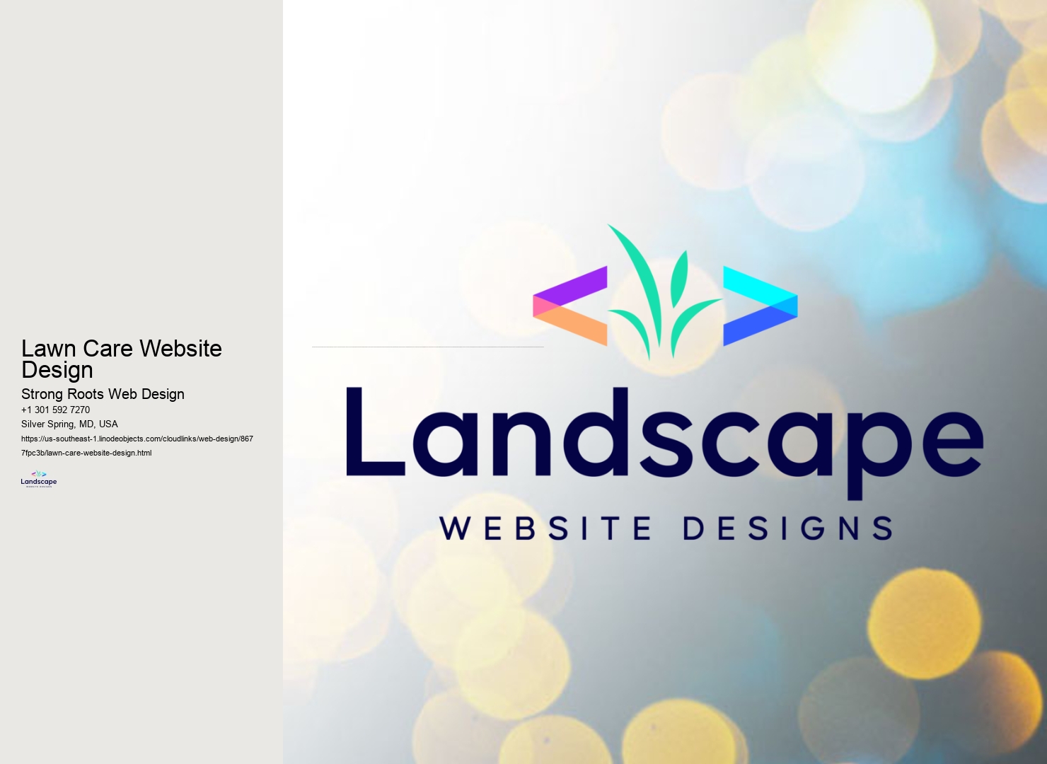Lawn Care Website Design