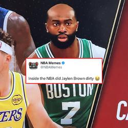 Jaylen Brown's hair is catching strays everywhere π
#jaylenbrown #nbamemes