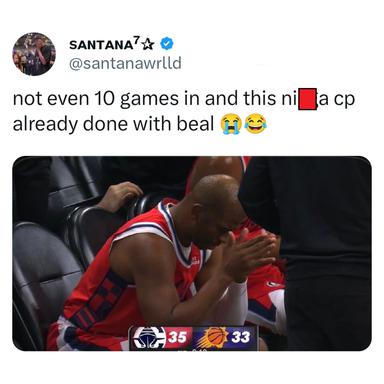 CP3 is already tired of Bradley Beal hoops and its just November😭