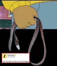 The defending champs are already plotting ring No. 2. Ain’t nobody safe. 😤
#thunder #nbamemes