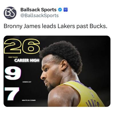 The Lakers don't need LeBron anymore. They got Bronny!