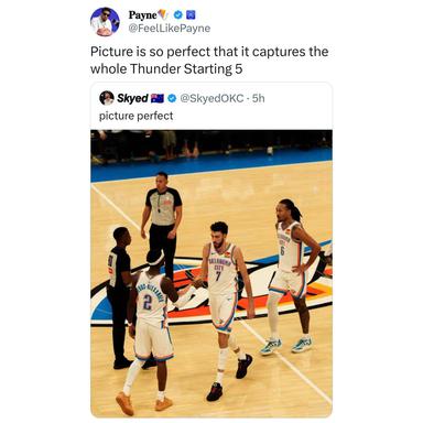 The Thunder really have a stacked squad with these 2 guys every game😭