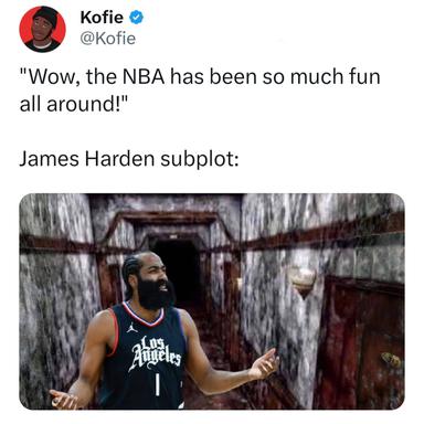 James Harden is putting all NBA numbers but the Clippers are 1-9 in their last 10 games😬