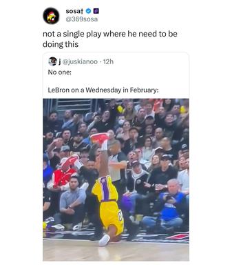 That's why LeBron is the GOAT. Jordan could never😭