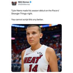 Tyler Herro is Eleven. 😂

#tylerherro #nbamemes