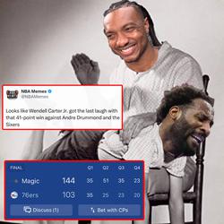 The Magic cooks the Sixers on Live TV 🔥

#wendellcarterjr #nbamemes