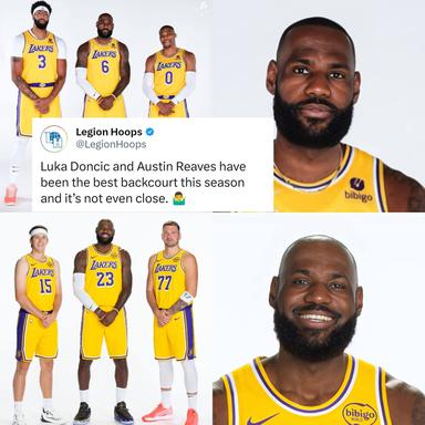 LeBron is having the time of his life with all the offensive responsibilities off his shoulder!