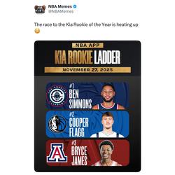 I got my money on Ben Simmons. 😤

#bensimmons #nbamemes