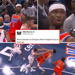 Shai's reaction is priceless 😂
#shaigilgeousalexander #nbamemes