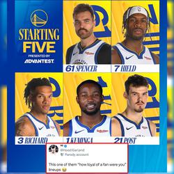 Cavs really got smoked by this lineup π
#warriors #patspencer #nbamemes