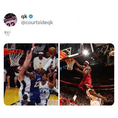 Yeah... we are nearing the end. My GOAT can barely get wrist above the rim😭