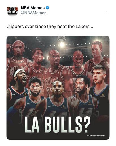 The Lakers are 1-4 since losing to the Clippers 😂