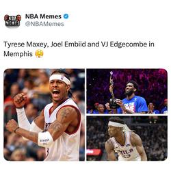 The Sixers Big 3 just spoiled Ja Morant's 40-point game. π₯
#sixers #nbamemes