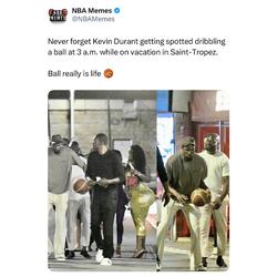 KD is a simple man. Eat, sleep, and hoop. 👏🏽
#kevindurant #nbamemes