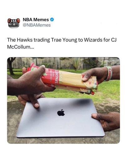 The Atlanta Hawks went from drafting Luka Doncic to trading him for CJ McCollum π