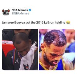 Jaylen Brown needs to share some of his hair dye with Jamaree. π
#jamareebouyea #nbamemes