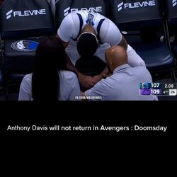 Iron Man had more durability. π©
#anthonydavis #nbamemes