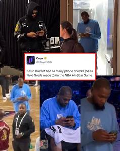 KD more focused on his burner 😭