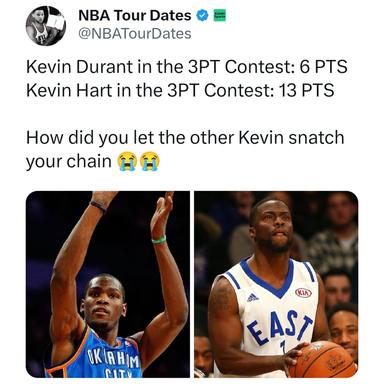 KD scored just 6 points in the 2011 3pt shooting contest😭