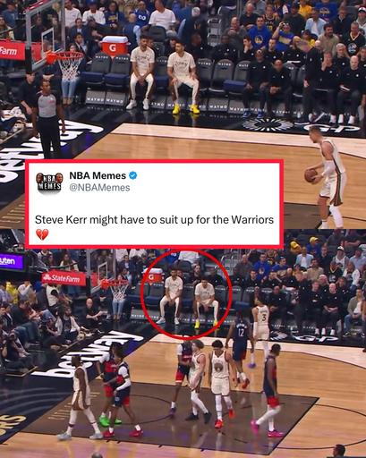 The Warriors only have 2 players on the bench π