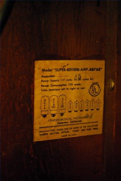 Dating a super reverb