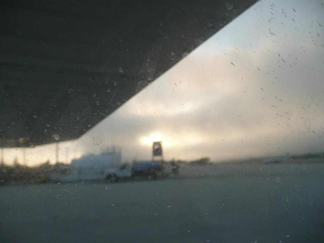 Black clouds out of nowhere. No control tower here. Take off the other way? Socked in. Walk around in the dark until stars come out then jump back in the plane and gun for MIA.