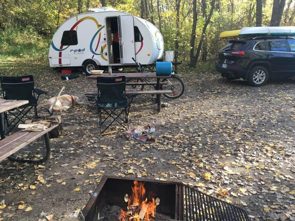 September Camping in Spruce Woods Provincial Park Manitoba