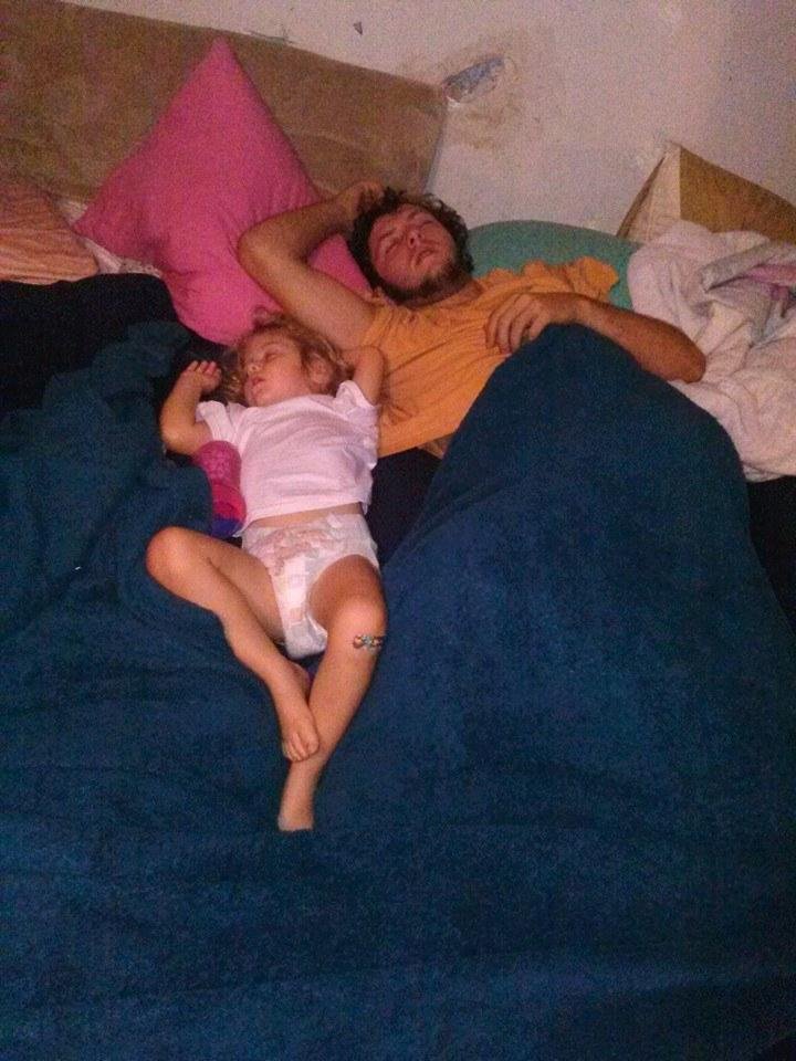 -______- they both hog the bed