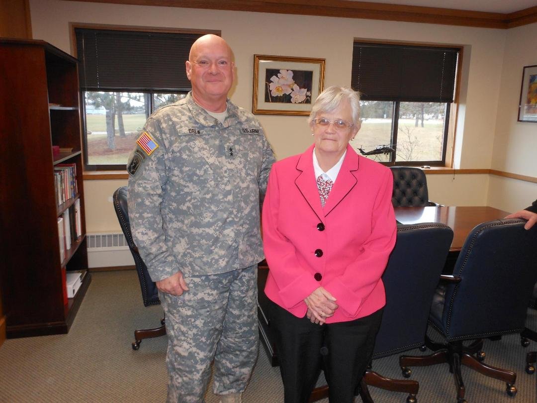 Suzey's Retirement effective 1JAN2013, with Major General Tom Drew.
Only 45 years working with the Military...and What a "great ride"...