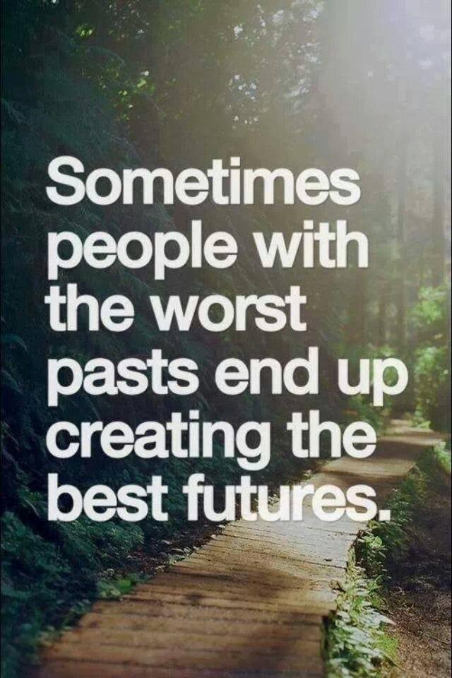 The key I to take the past forgive yourself and move on to a brighter future.
