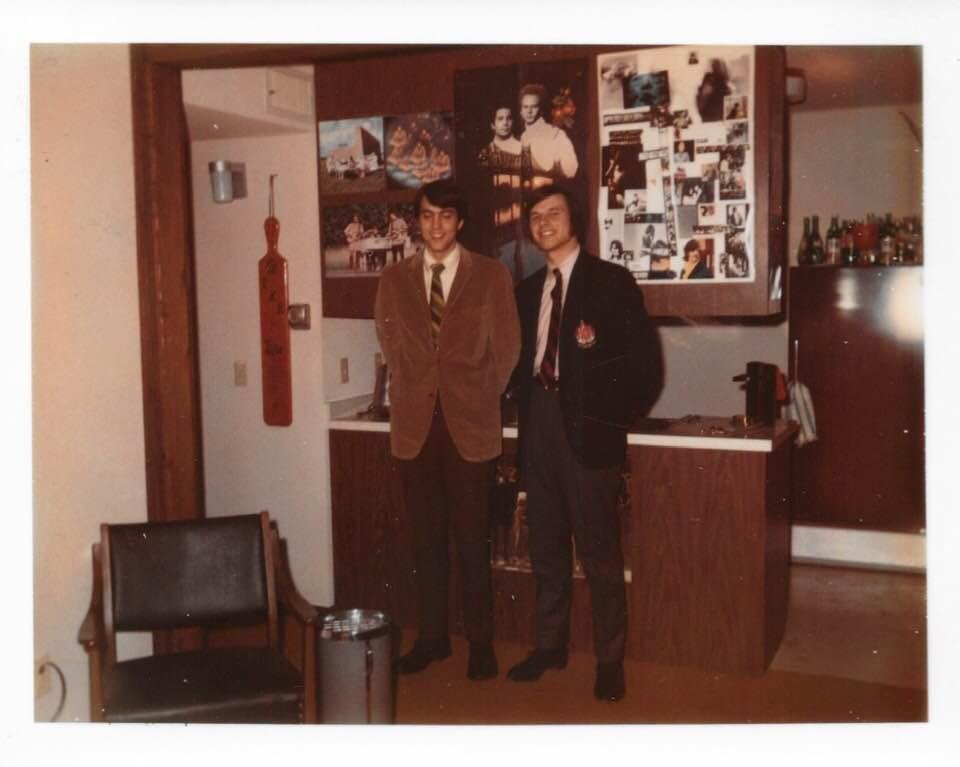 In with Christmas card from brother JD (John Dobbs) circa 1968 at University Apartments. Miss those College days. *** Can anyone send me back?? ***