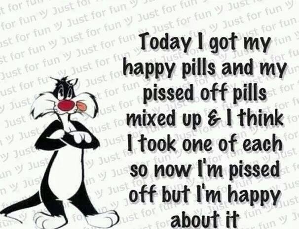 With all the bull shit that's happen to me to day here's how I feel happy as hell