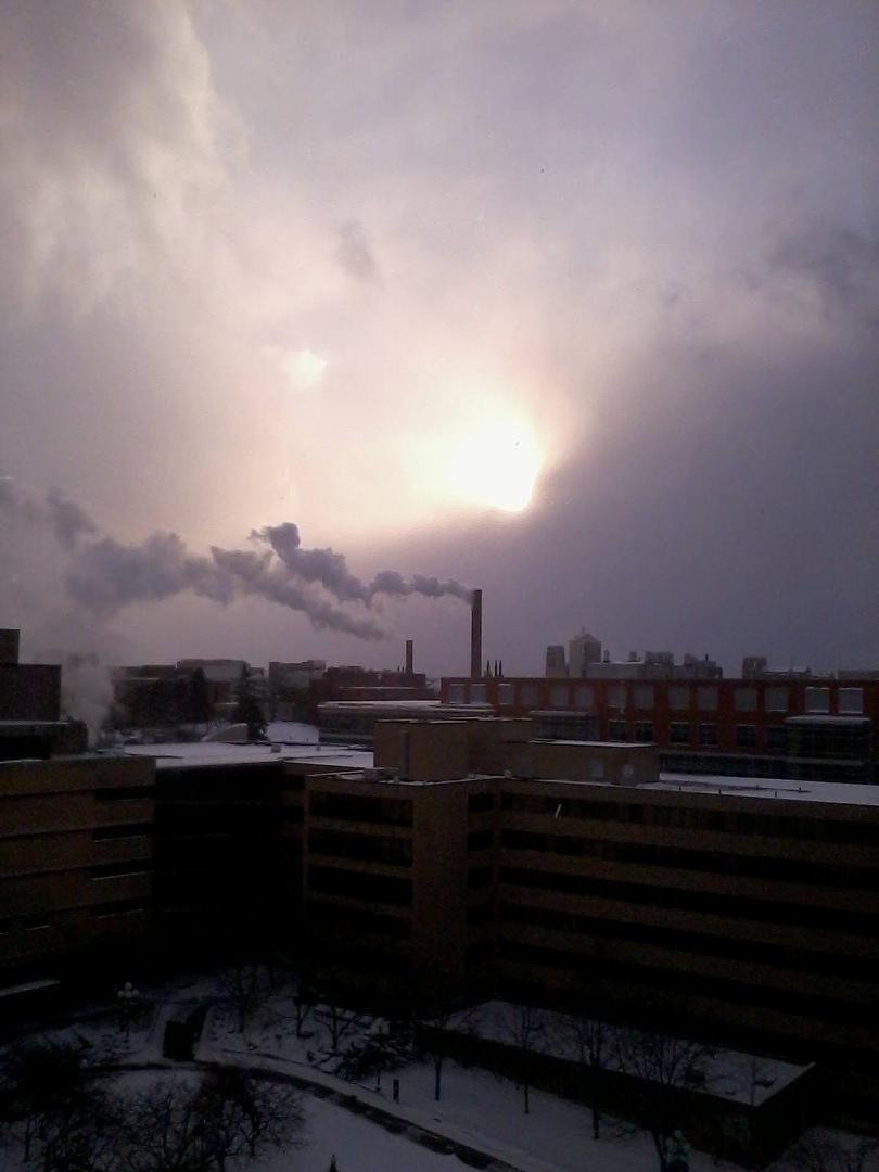 Winter, this is what it looks like this dreary afternoon.