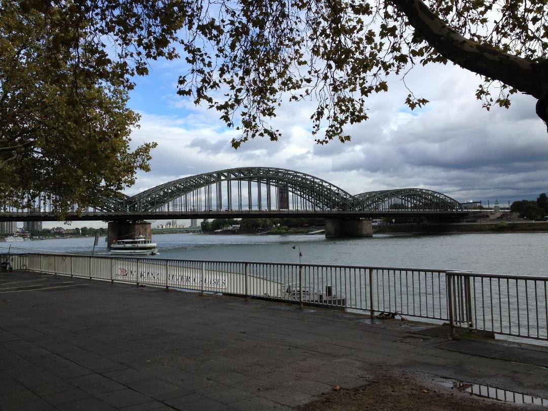 Cologne Railway Bridge across the Rhine (busiest in Europe)