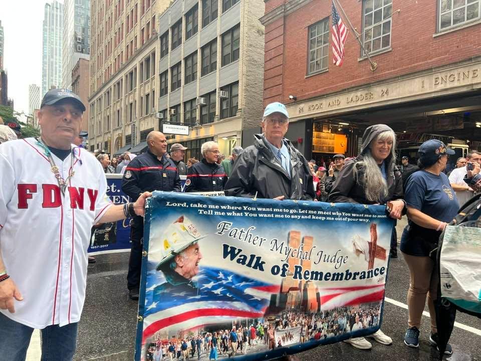 Was honored to lead the Walk of Remembrance today for Father Mychal Judge and Det. Steven McDonald.