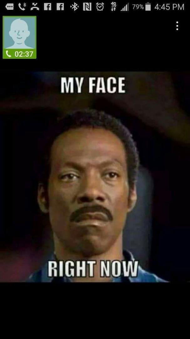 My cousin, Clint Everett Sr.,face watching the Dallas Cowgirls game.lol