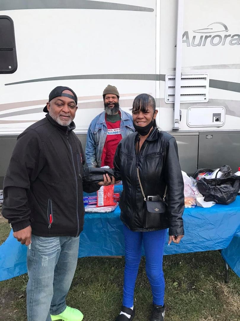 Central high tailgating party great fun with friends.