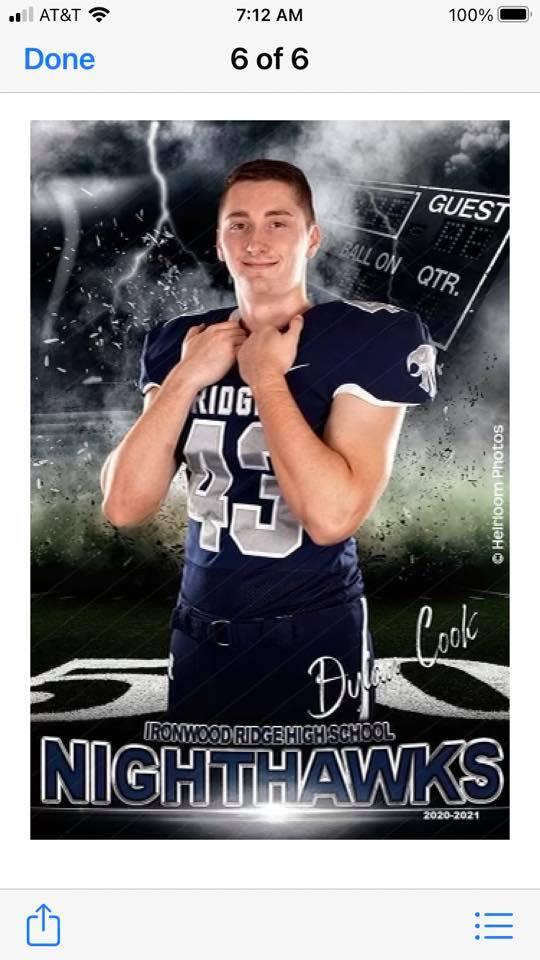 Congratulations to Grandson Dylan Cook on his commitment to D1 football at Morehead State University.