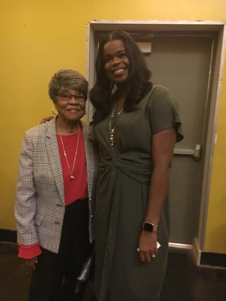 Two wonderful ladies the other lady is Kimberly M. Foxx, the first African American woman to lead the Cook County State’s Attorney Office, the second largest prosecutor’s office in the country. She happens to be with Lurlie