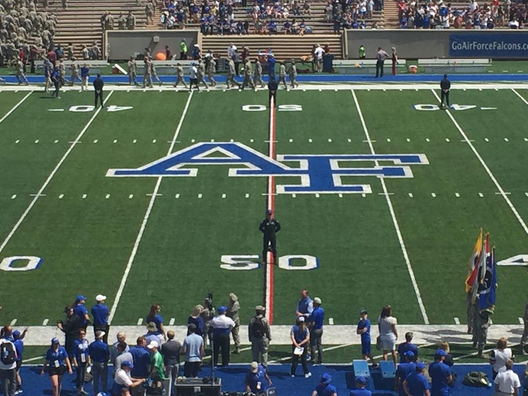 Great seats at Air Force v Colgate football game. AF 48 Colgate 7.
