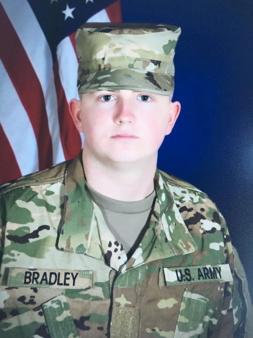 My grandson is now an American Soldier! Orie Bradley grandma is so proud of you!
