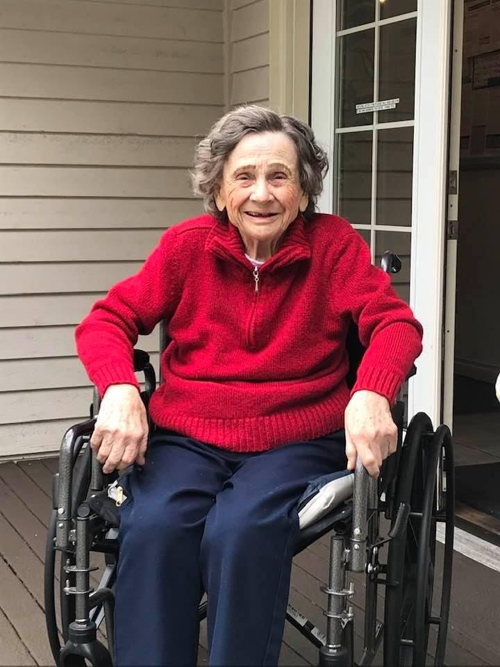 It’s a Mom Monday...she was talkative today, but my hearing aids aren’t meshing with her soft voice!! She kept wanting to go back inside to bring me something to eat! She’s my girl!!!