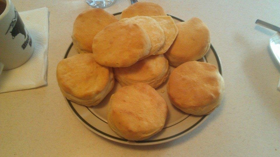 Homemade biscuits, And YES. They are homemade from scratch.