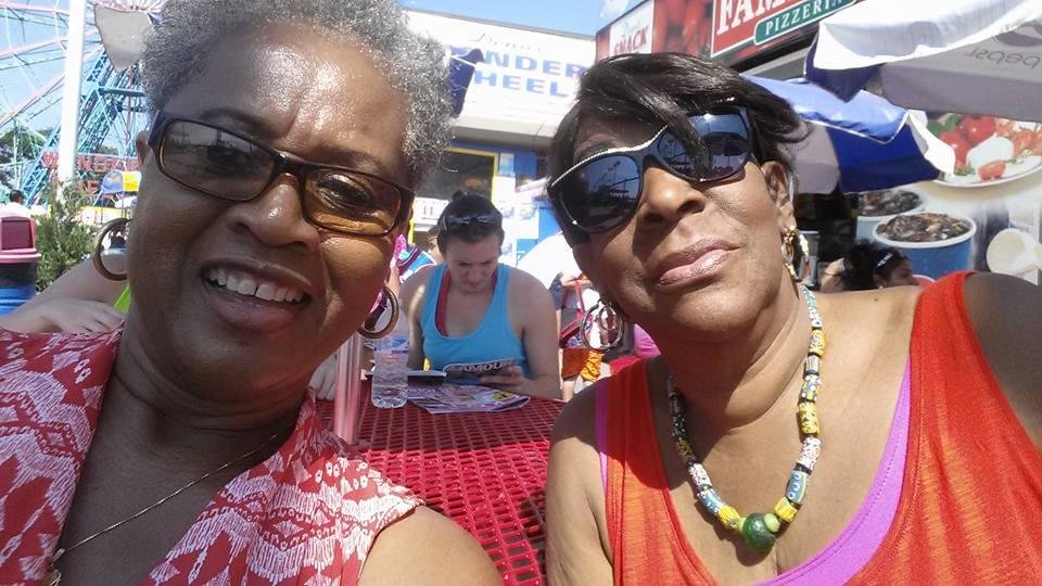 Timmie and Ona enjoying a day at Coney Island