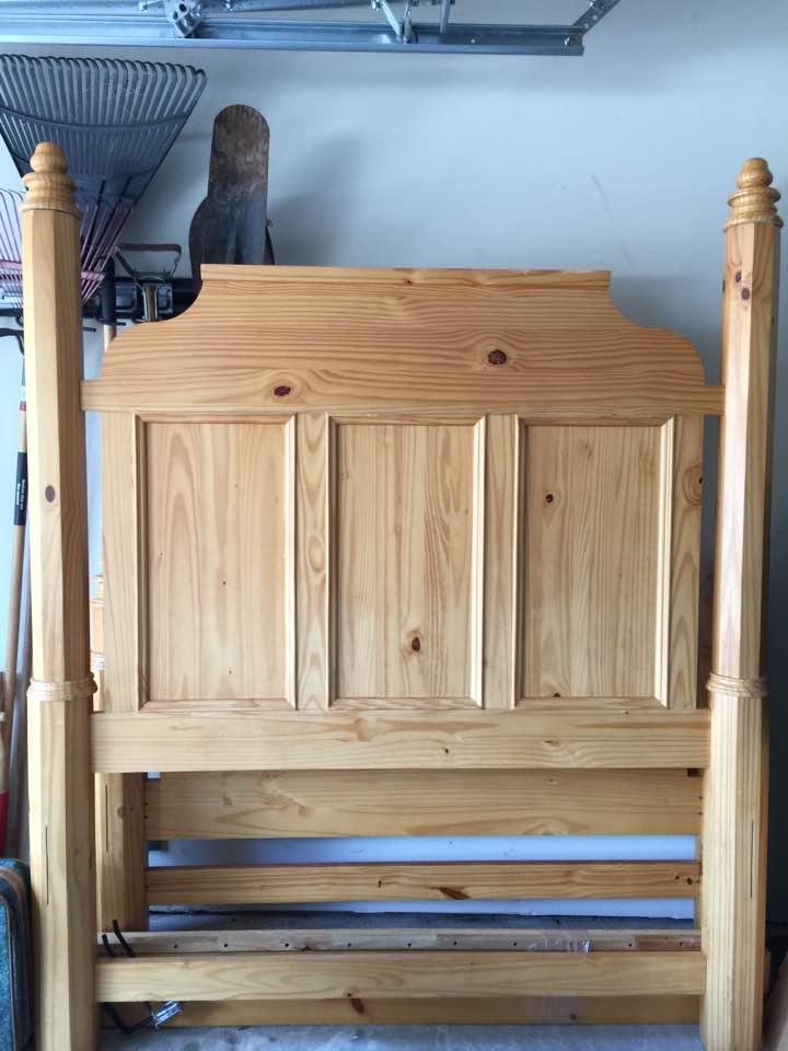 Queen size headboard, footboard & rails - $175. If anyone is interested, please let me.