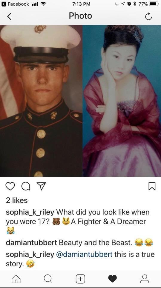 Taken from Sophia instagram. We’re both 17 y.o. here.